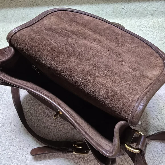 Vintage Coach Prarie 9954 Brown Leather Shoulder Bag - Picture 7 of 10